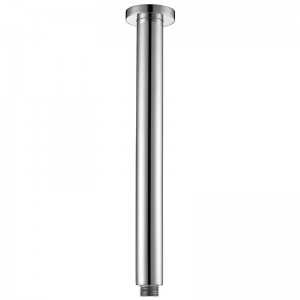 Cora Chrome Round Vertical Shower Arm 300mm